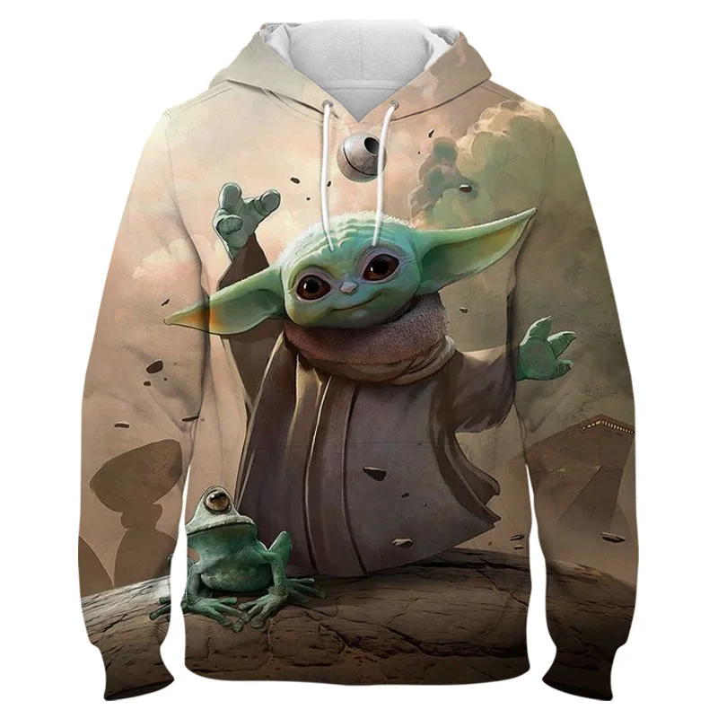 DISNEY Star Wars The Mandalorian Baby Yoda Pullover Hoodie Jacket Coat Sweatshirts Man Women Cosplay Star Wars Costume Prop
DISNEY Star Wars The Mandalorian Baby Yoda Pullover Hoodie Jacket Coat Sweatshirts Man Women Cosplay Star Wars Costume Prop