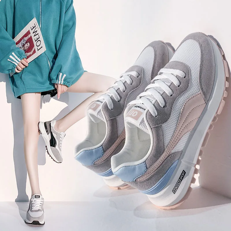 2021 Autumn fashion Women Sneakers Height Increasing Shake Shoes Flatform Lace-up Walking Shoes confortable Deportiva Mujer shoe
2021 Autumn fashion Women Sneakers Height Increasing Shake Shoes Flatform Lace-up Walking Shoes confortable Deportiva Mujer shoe