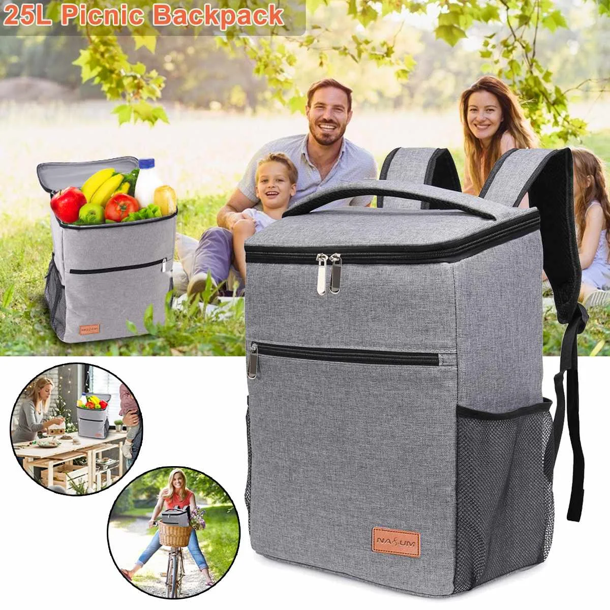 25L Thermal Backpack Waterproof Thickened Cooler Bag Insulated Bag Picnic Cooler Backpack Refrigerator Bag for Hiking Camping
25L Thermal Backpack Waterproof Thickened Cooler Bag Insulated Bag Picnic Cooler Backpack Refrigerator Bag for Hiking Camping