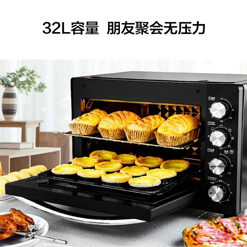 220V Household Multi-function Electric Oven Stone Kiln Baking Professional Baking oven 32Liters Large Capacity Enamel Liner 
220V Household Multi-function Electric Oven Stone Kiln Baking Professional Baking oven 32Liters Large Capacity Enamel Liner
