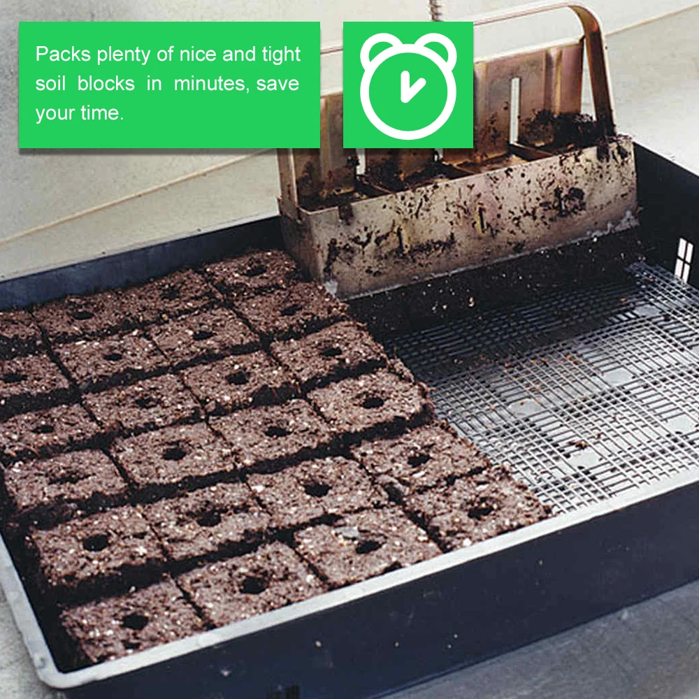 KKmoon Handheld Soil Blocker 2-Inch Soil Block Maker Soil Blocking Tool with Dibbles Dibbers for Garden Prep
KKmoon Handheld Soil Blocker 2-Inch Soil Block Maker Soil Blocking Tool with Dibbles Dibbers for Garden Prep