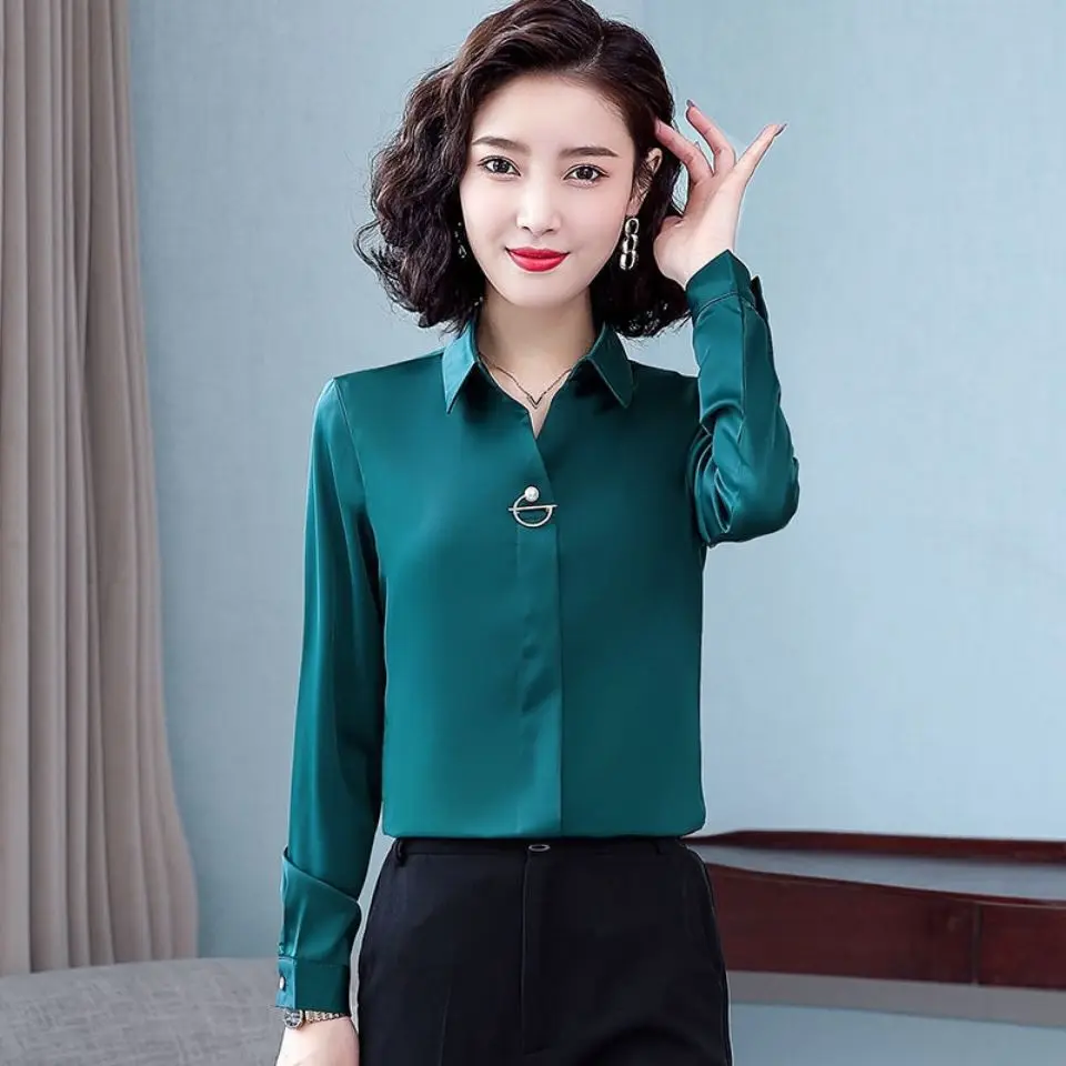 Blouse Women Chiffon Shirt Women's Long-Sleeved Spring Autumn White Collar Shirt Loose White Top Blusas Mujer De Moda
Blouse Women Chiffon Shirt Women's Long-Sleeved Spring Autumn White Collar Shirt Loose White Top Blusas Mujer De Moda