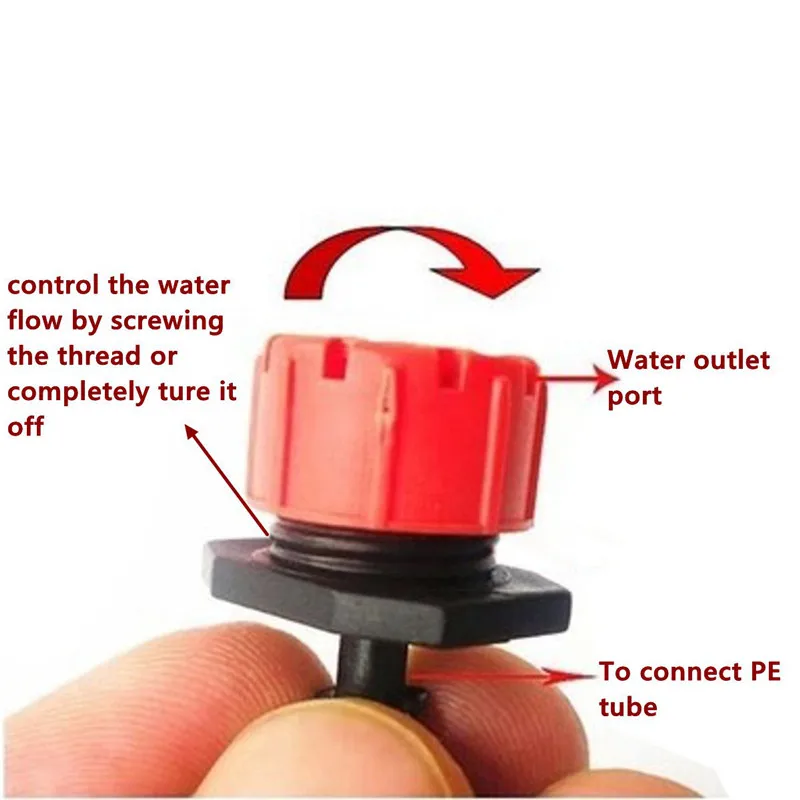 200Pcs Adjustable Micro Drip Irrigation System Watering Sprinklers Anti-clogging Emitter Dripper Garden Supplies Watering Tools
200Pcs Adjustable Micro Drip Irrigation System Watering Sprinklers Anti-clogging Emitter Dripper Garden Supplies Watering Tools