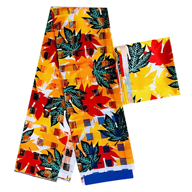 square style organza silk wax African wax fabric ribbon silk wax soft material for women dress 4+2yards 
square style organza silk wax African wax fabric ribbon silk wax soft material for women dress 4+2yards