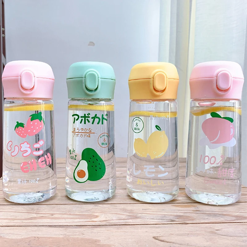 350ml Water Bottle Fruit Print Elastic Cover Plastic Bottle Cute Sport Drink Bottles With Handle Drinkware Portable Drinking
350ml Water Bottle Fruit Print Elastic Cover Plastic Bottle Cute Sport Drink Bottles With Handle Drinkware Portable Drinking