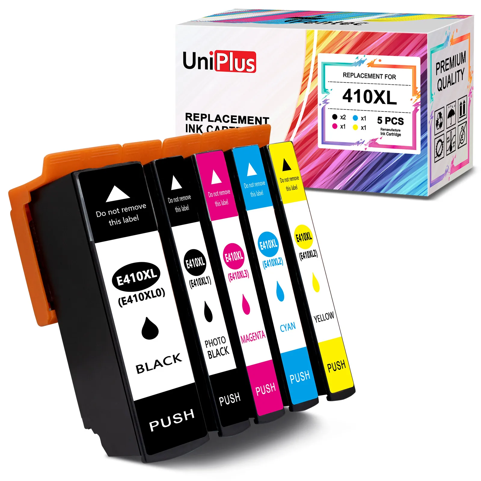 

UniPlus 410XL Compatible Epson Ink Cartridge T410 T410XL for Epson XP630 XP830 XP-530 XP-540 XP-640 XP-900 XP-7100 Printer 410