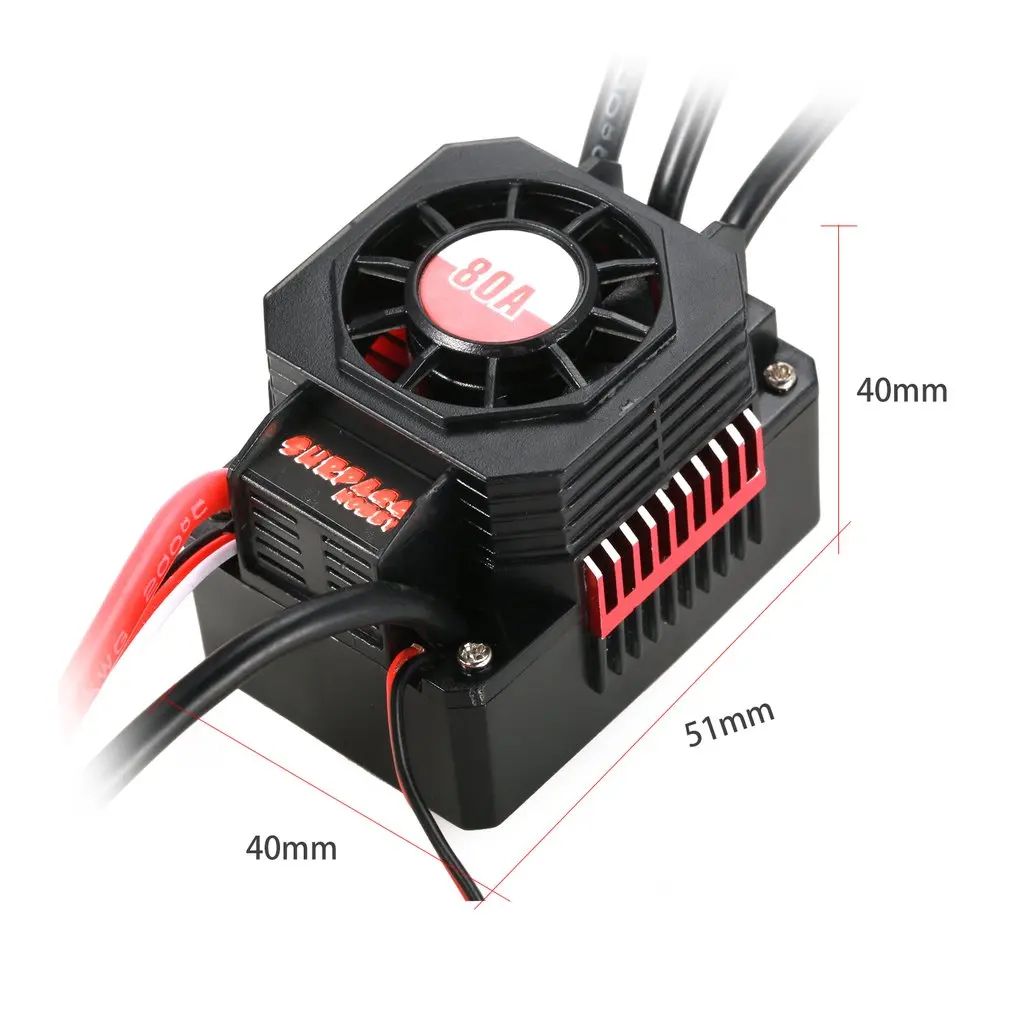 SURPASSHOBBY KK 80A Waterproof Sensorless Brushless Speed Controler 2-3S ESC for 1:10 RC Car Model Parts
SURPASSHOBBY KK 80A Waterproof Sensorless Brushless Speed Controler 2-3S ESC for 1:10 RC Car Model Parts