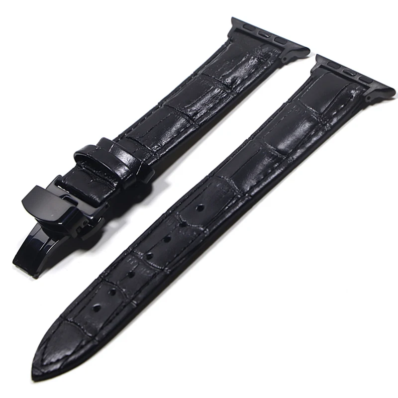 Butterfly buckle Leather strap for apple watch 7 6 5 4 SE band 44mm 40mm For apple watch 42mm 38mm iwatch 3 2 1
Butterfly buckle Leather strap for apple watch 7 6 5 4 SE band 44mm 40mm For apple watch 42mm 38mm iwatch 3 2 1