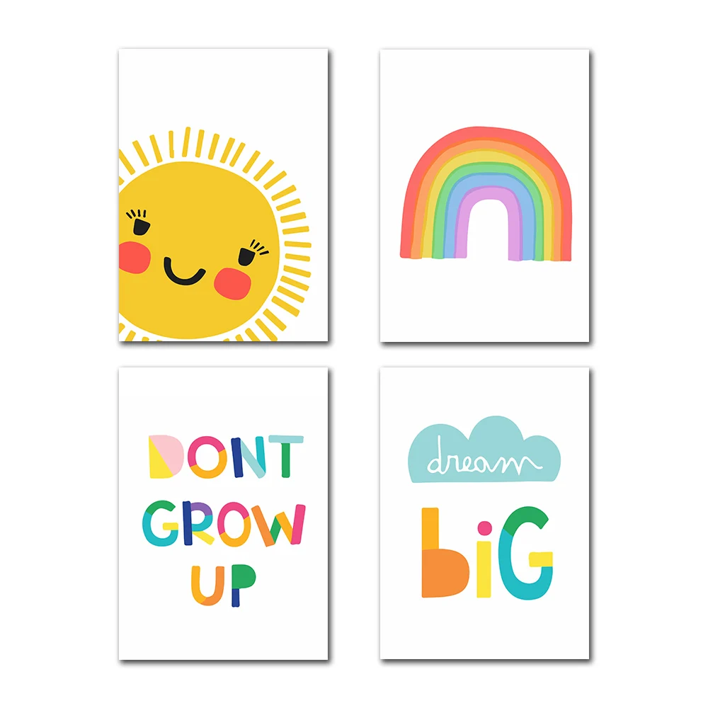 Dream Big Poster Baby Room Sun Rainbow Nordic Wall Paintings Nursery Wall Art Canvas Blue Cloud Wall Pictures Kids Room Decor
Dream Big Poster Baby Room Sun Rainbow Nordic Wall Paintings Nursery Wall Art Canvas Blue Cloud Wall Pictures Kids Room Decor