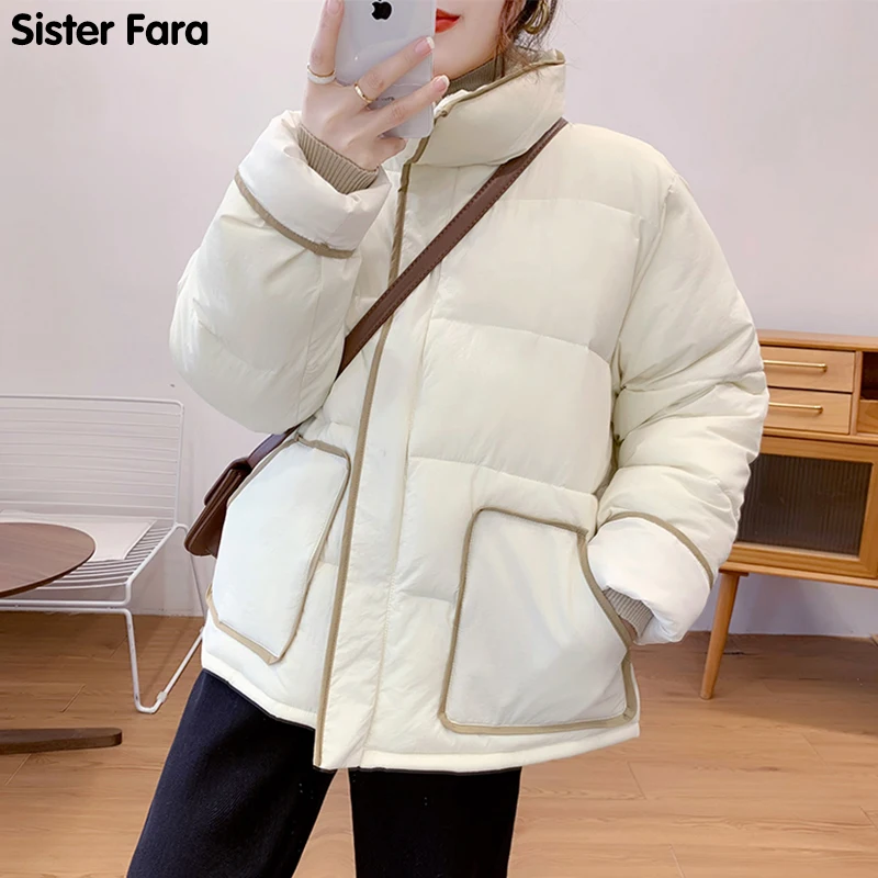 Женская хлопковая парка Sister Fara, свободная утепленная куртка в Корейском стиле, Повседневная Уличная одежда для весны и осени
Женская хлопковая парка Sister Fara, свободная утепленная куртка в Корейском стиле, Повседневная Уличная одежда для весны и осени