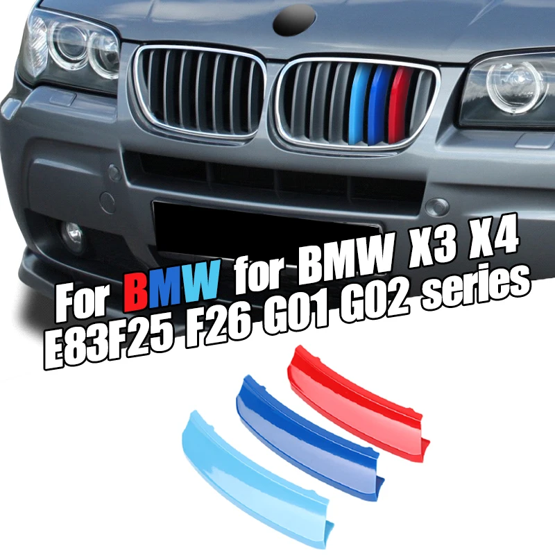 3pcs Car-Styling 3D M Front Grille Trim Bumper Cover Strip Strips Stickers Cover for BMW X3 Series E83 2007-2010 Dropship
3pcs Car-Styling 3D M Front Grille Trim Bumper Cover Strip Strips Stickers Cover for BMW X3 Series E83 2007-2010 Dropship