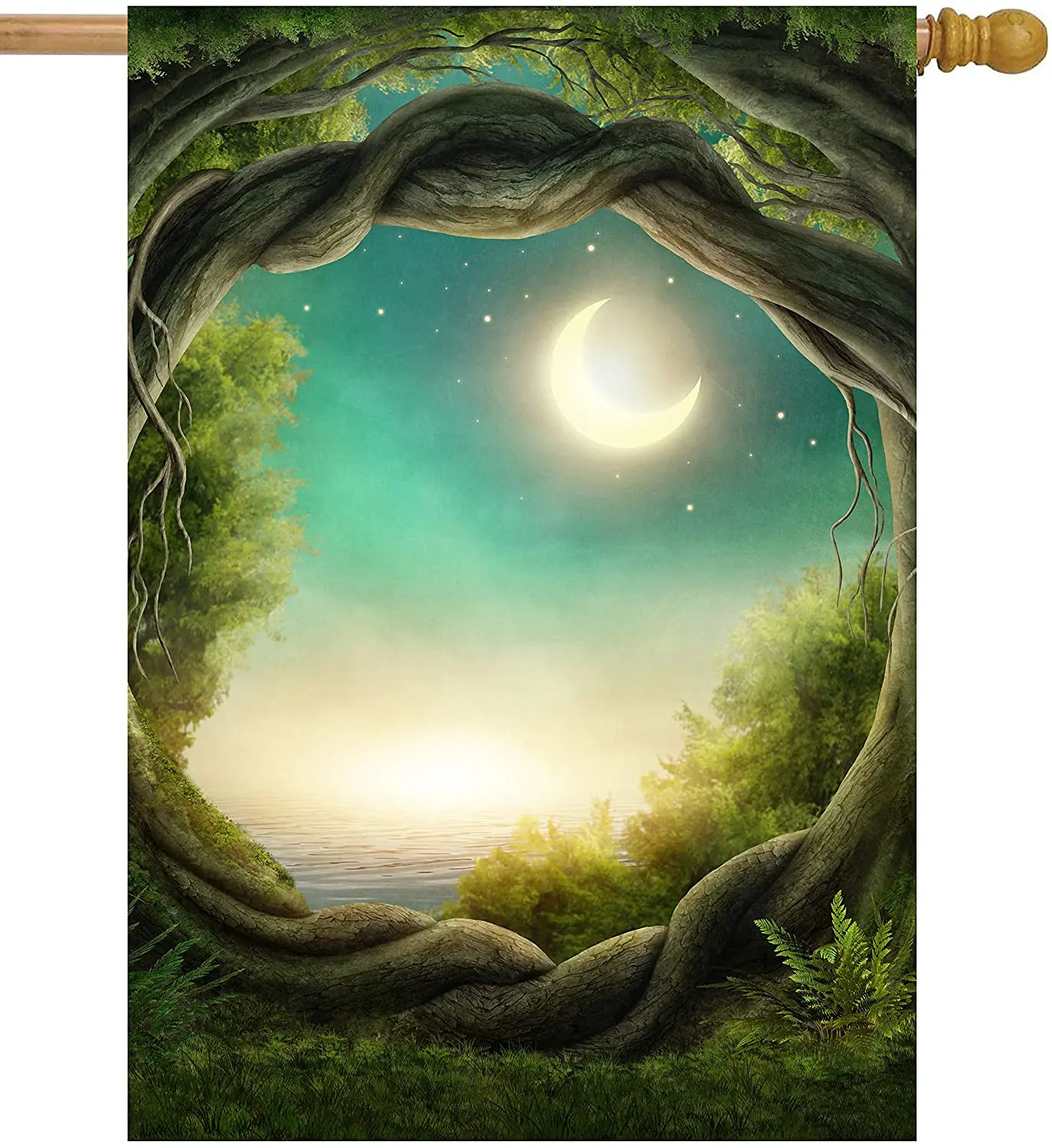 Magic Tree Forest Under The Moonlight Fantastic Fairytale Moon House Banner 28x40 Inch Courtyard Garden Banner Banner Terrace
Magic Tree Forest Under The Moonlight Fantastic Fairytale Moon House Banner 28x40 Inch Courtyard Garden Banner Banner Terrace