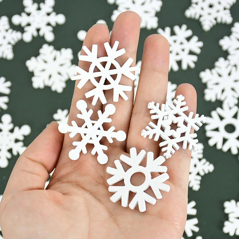 50pcs/lot 35mm Christmas Snowflakes Decorations Wooden Ornaments Christmas Tree DIY Crafts Fake Snow Winter Decorations for Home
50pcs/lot 35mm Christmas Snowflakes Decorations Wooden Ornaments Christmas Tree DIY Crafts Fake Snow Winter Decorations for Home