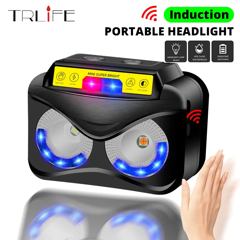 Mini Super Bright Sensor Headlamp 8000lum Motion USB Rechargeable Induction LED Headlight Powerful Inductive Waterproof Lantern
Mini Super Bright Sensor Headlamp 8000lum Motion USB Rechargeable Induction LED Headlight Powerful Inductive Waterproof Lantern