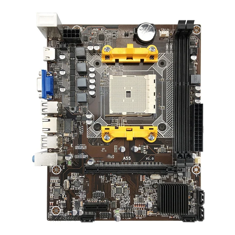 A55 Mining Motherboard PCI-E16X to USB2.0 GPU Slot FM1A8 Support DDR3 Computer Motherboard
A55 Mining Motherboard PCI-E16X to USB2.0 GPU Slot FM1A8 Support DDR3 Computer Motherboard