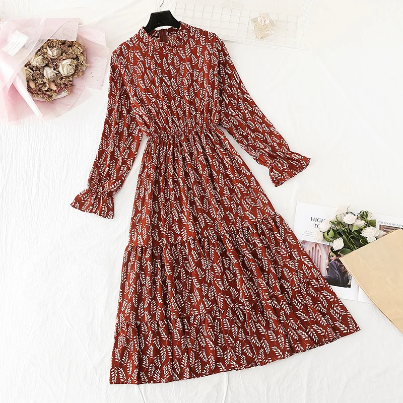 Autumn Winter Black Vintage Floral Chiffon Midi Dress Plus Size Boho Dresses 2020 Elegant Women Party Long Sleeve Dress Vestidos
Autumn Winter Black Vintage Floral Chiffon Midi Dress Plus Size Boho Dresses 2020 Elegant Women Party Long Sleeve Dress Vestidos