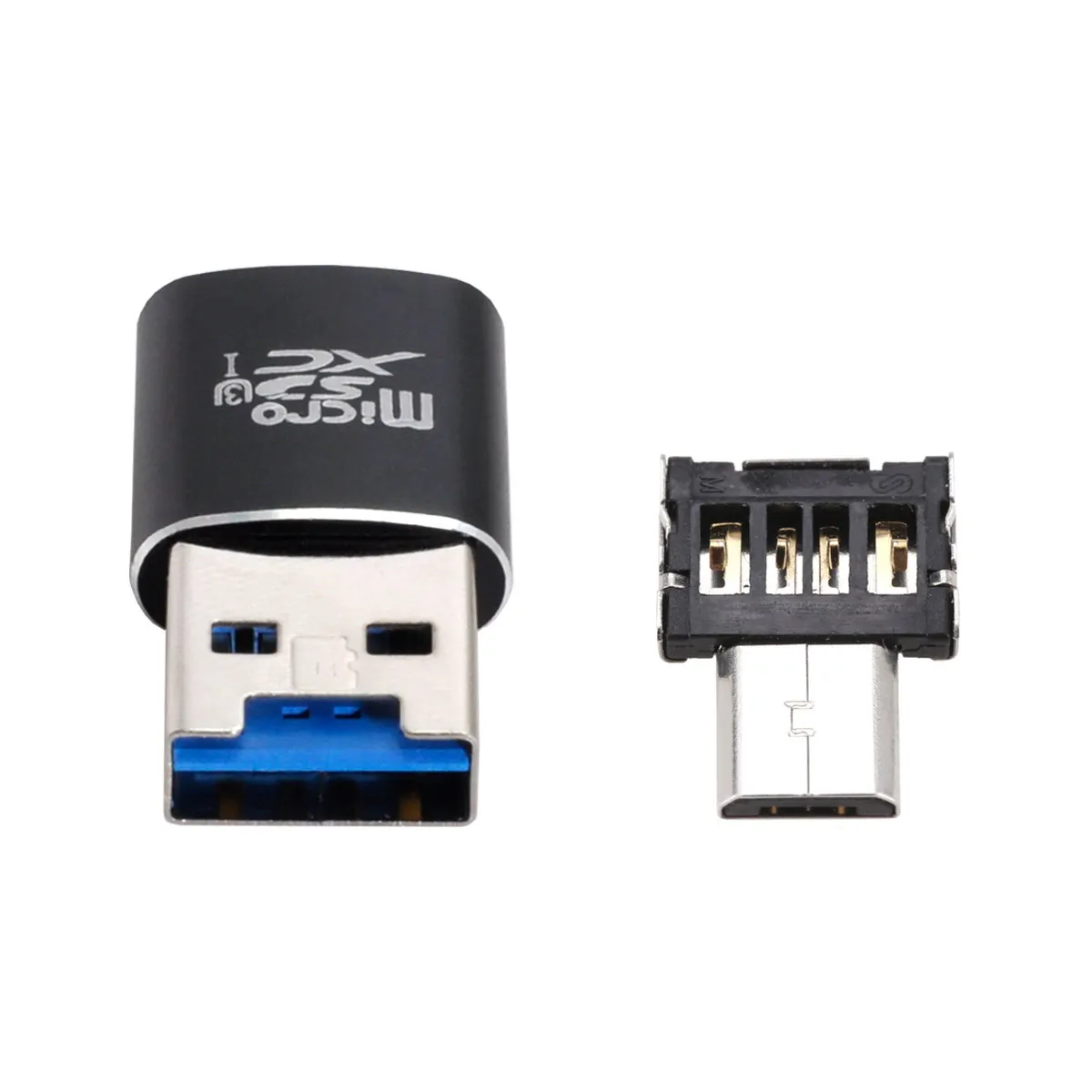 

Jimier USB 3,0 для Micro SD SDXC TF кардридер с Micro USB 5pin OTG адаптер для планшета/сотового телефона