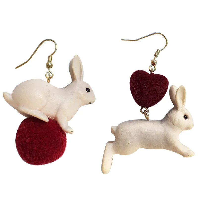 Creative and sweet white rabbit asymmetric ear hook eardrop lovely girl style autumn and winter love hair ball ear clip
Creative and sweet white rabbit asymmetric ear hook eardrop lovely girl style autumn and winter love hair ball ear clip