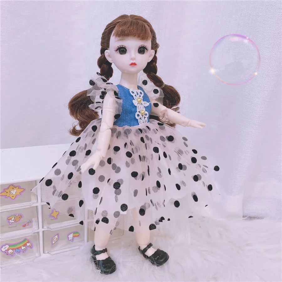 New 30cm BJD Fat Dolls 23 Movable Joints 1/6 Doll Cute 4D Big Eyes Multiple Hairstyle Babydoll Cartoon Dress Up Toy Girl Gift
New 30cm BJD Fat Dolls 23 Movable Joints 1/6 Doll Cute 4D Big Eyes Multiple Hairstyle Babydoll Cartoon Dress Up Toy Girl Gift