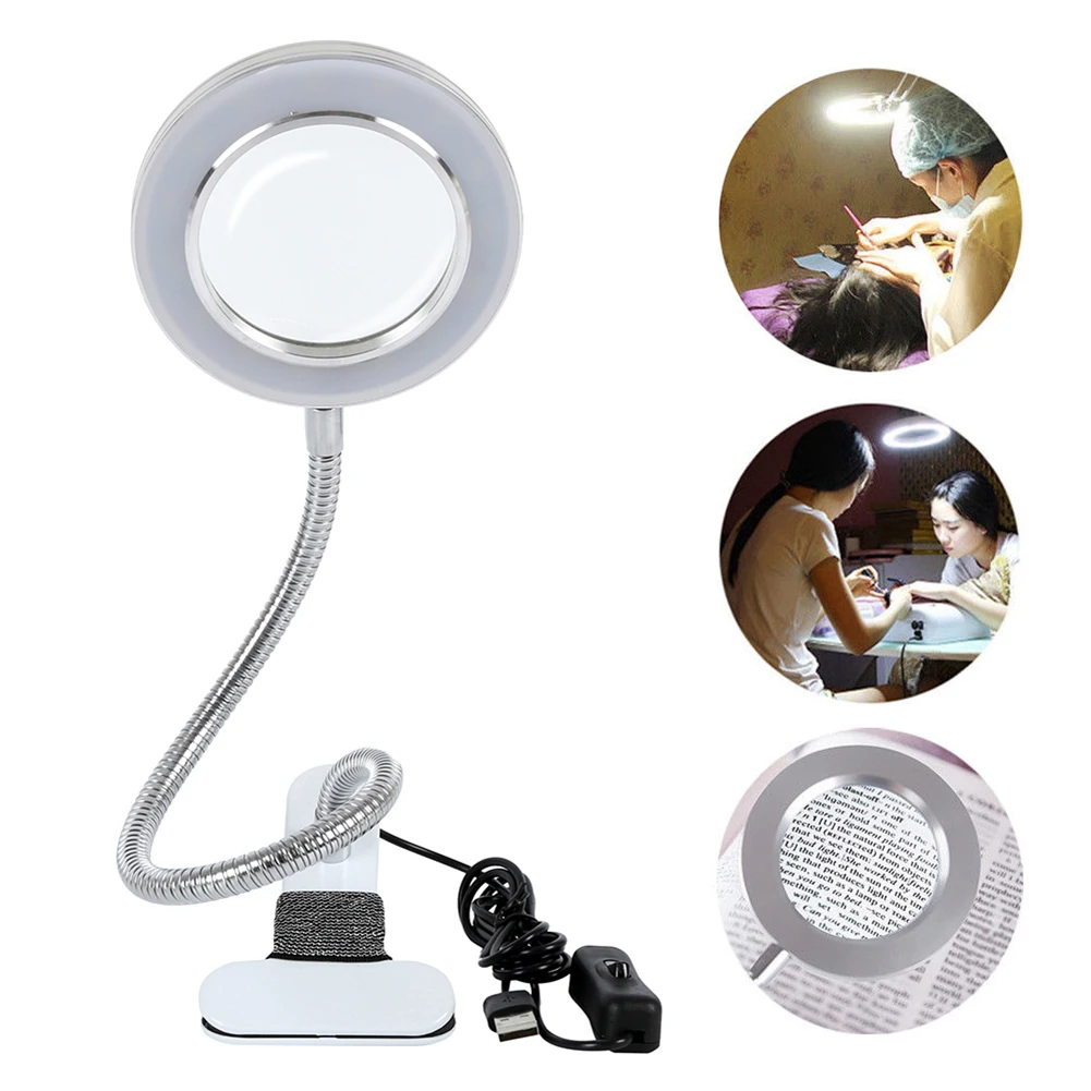 8X Magnifier Nail Beauty Light Tattoo Clip Light Makeup Equipment Tool USB Student Eye Care Reading Light Portable Desk Lamp
8X Magnifier Nail Beauty Light Tattoo Clip Light Makeup Equipment Tool USB Student Eye Care Reading Light Portable Desk Lamp