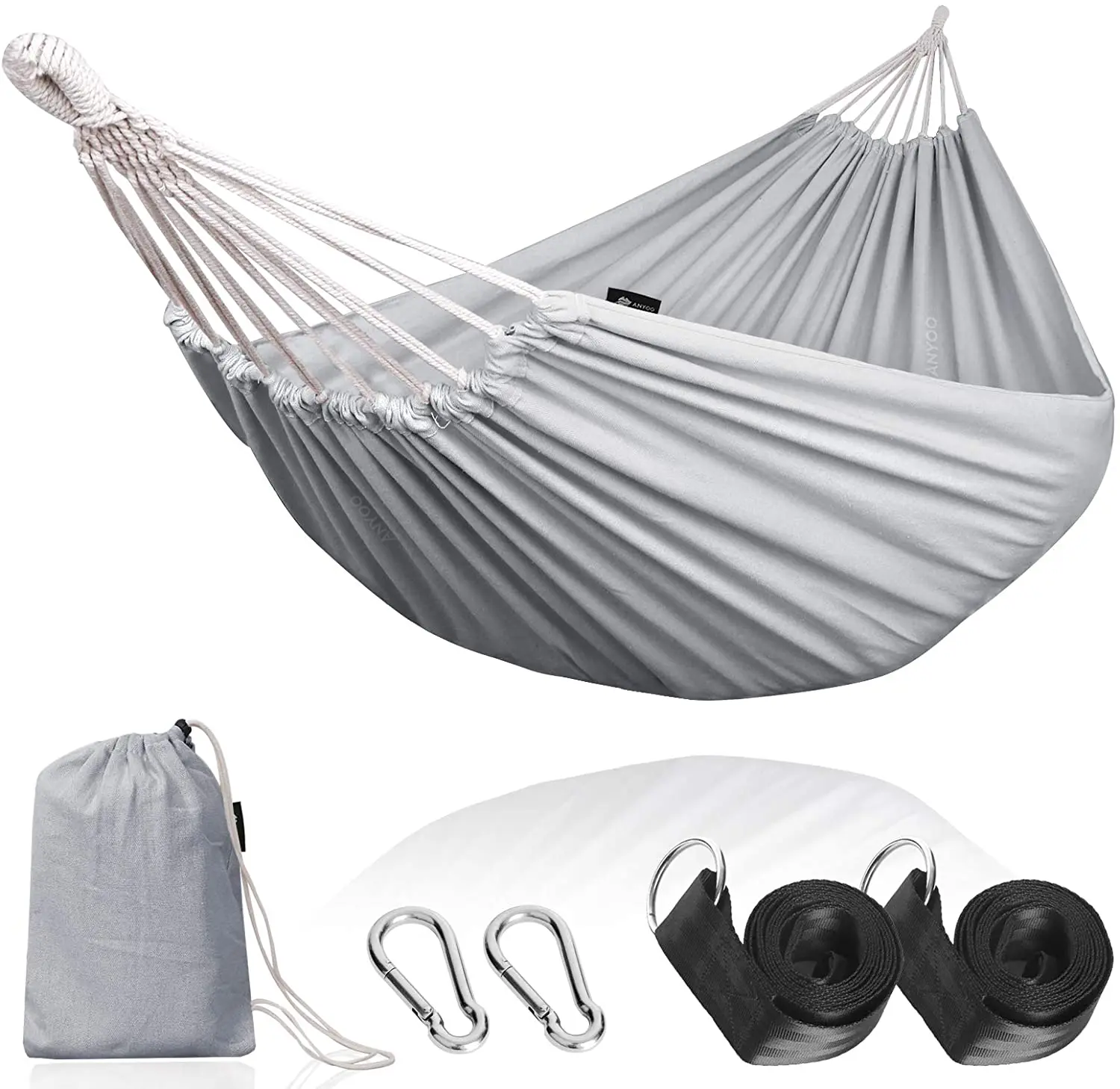 Garden Cotton Hammock with Tree Straps for Hanging Durable Hammock Up to Portable Hammock Camping Outdoor Indoor Patio Backyard
Garden Cotton Hammock with Tree Straps for Hanging Durable Hammock Up to Portable Hammock Camping Outdoor Indoor Patio Backyard