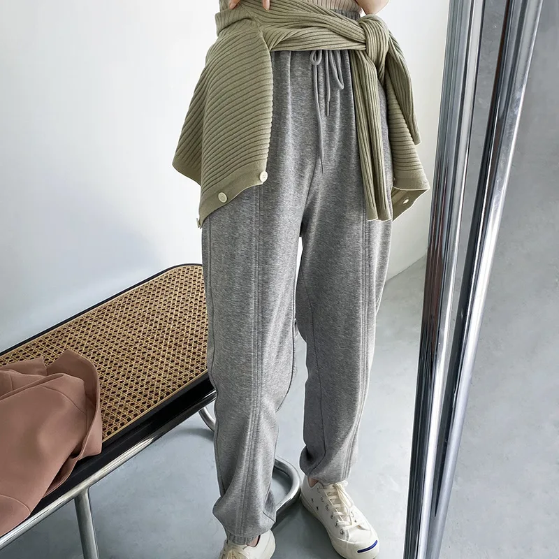 2021 Spring Summer Grey Thin Legged Sweatpants Women's Loose Casual Pants Fashion New Trousers Femme
2021 Spring Summer Grey Thin Legged Sweatpants Women's Loose Casual Pants Fashion New Trousers Femme