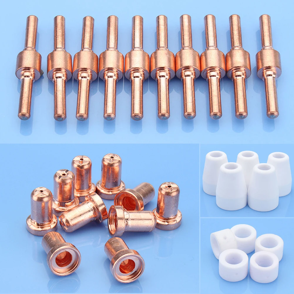 30x Plasma Cutter Consumables Electrode Tip Kit For Torch PT-31 LGK-40 CUT40 Plasma Cutters Ceramic Swirl Rings
30x Plasma Cutter Consumables Electrode Tip Kit For Torch PT-31 LGK-40 CUT40 Plasma Cutters Ceramic Swirl Rings