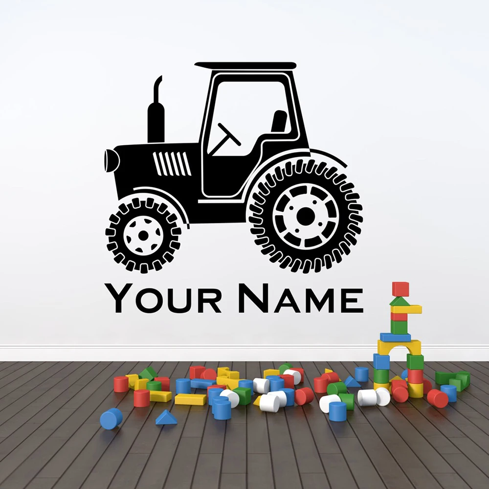 Custom Name Cartoon Tractor Wall Decal Children Room Personalized Name Truck Car Farmhouse Wall Sticker Bedroom Vinyl Home Decor
Custom Name Cartoon Tractor Wall Decal Children Room Personalized Name Truck Car Farmhouse Wall Sticker Bedroom Vinyl Home Decor