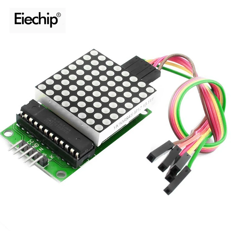 

LED Display MAX7219 Dot Led Matrix Module 8*8 MCU Control Module For Arduino 5V Interface Module 8x8 Output Input Common Cathode