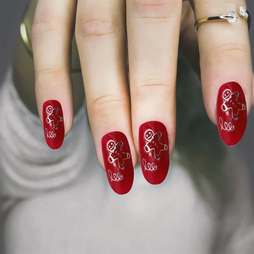 6Pcs Christmas Theme Nail Stickers Manicures Stickers Nail Art Decals Props
6Pcs Christmas Theme Nail Stickers Manicures Stickers Nail Art Decals Props