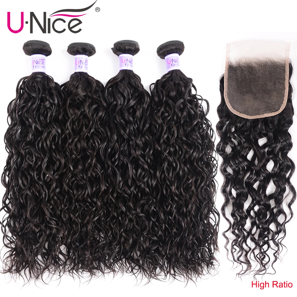 Волосы UNICE Kysiss серии 8A бразильские волосы водная волна натуральные для