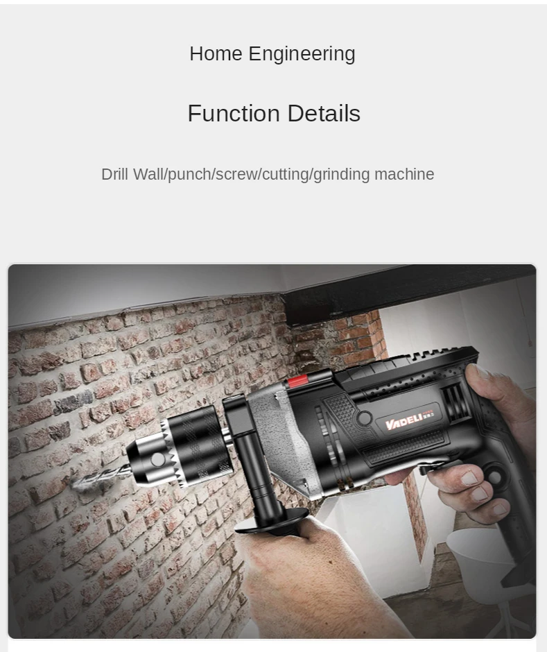 Toolbox household tool set hardware tools woodworking multi-function electric drill repair impact drill set
Toolbox household tool set hardware tools woodworking multi-function electric drill repair impact drill set