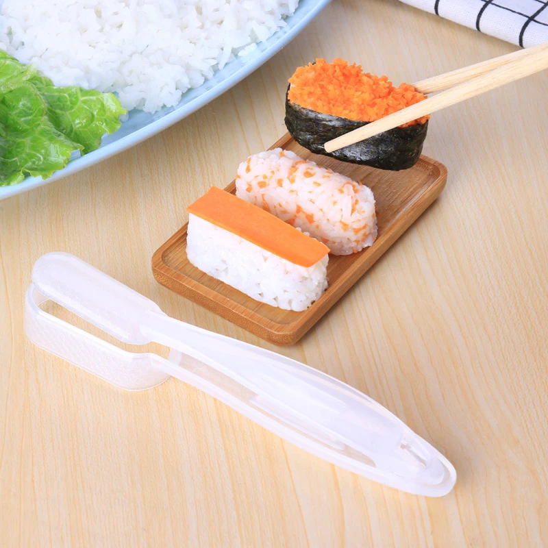 DIY Sushi Mold Onigiri Rice Ball Food Press Molds Creative Plastic Sushi Maker With Long Handle Japanese Kitchen Bento Supplies
DIY Sushi Mold Onigiri Rice Ball Food Press Molds Creative Plastic Sushi Maker With Long Handle Japanese Kitchen Bento Supplies