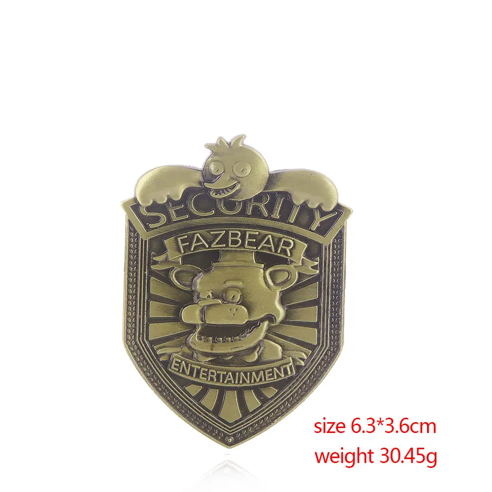 SG Game Five Nights at Freddy's Pins Brooches SECURITY FNAF FREDDY FAZBEAR Pins For Women Men Kids Choker Jewelry Gift 
SG Game Five Nights at Freddy's Pins Brooches SECURITY FNAF FREDDY FAZBEAR Pins For Women Men Kids Choker Jewelry Gift