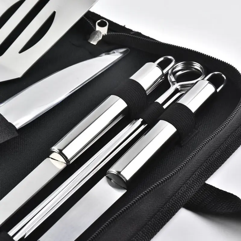 BBQ Tools Set Spatula Fork Tongs Brush Skewers Camping Outdoor Cooking Tool Set
BBQ Tools Set Spatula Fork Tongs Brush Skewers Camping Outdoor Cooking Tool Set