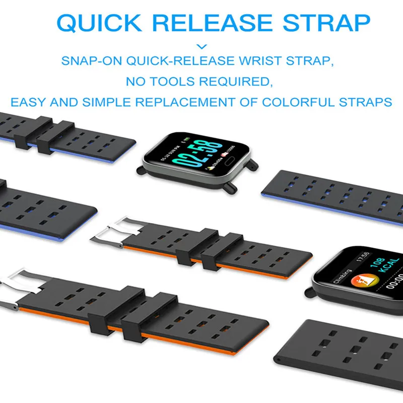 A6 Smart Watch with Heart Rate Monitor Fitness Tracker Blood Pressure Smartwatch Waterproof For Android IOS
A6 Smart Watch with Heart Rate Monitor Fitness Tracker Blood Pressure Smartwatch Waterproof For Android IOS