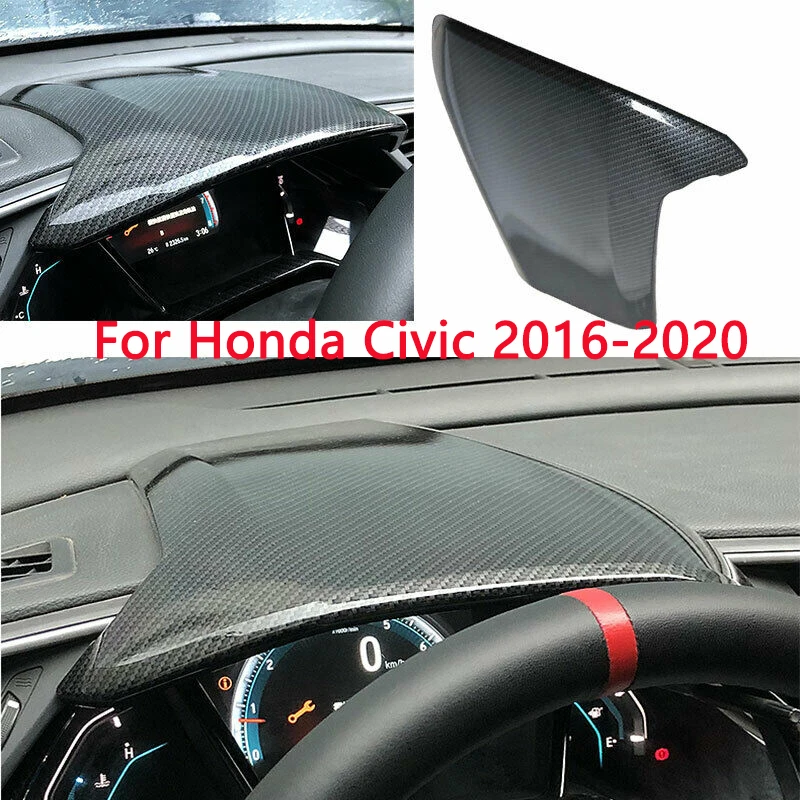 Car Central Console Dashboard Panel Trim Cover Fit For Honda Civic 2016 2017 2018 2019 2020 ABS Carbon Fiber Style 
Car Central Console Dashboard Panel Trim Cover Fit For Honda Civic 2016 2017 2018 2019 2020 ABS Carbon Fiber Style