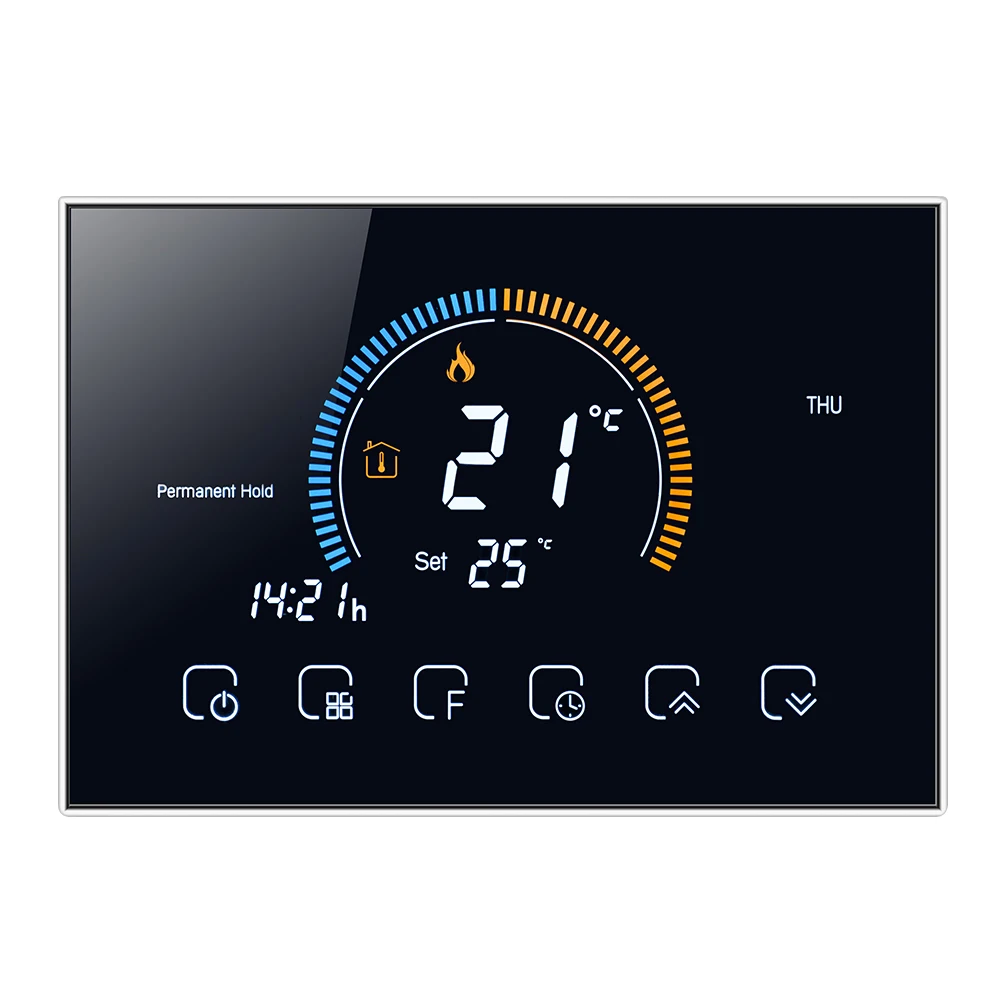 BHT-8000 Smart Thermostat Without WiFi Programmable Temperature Controller IP20 Water Gas Boiler Thermoregulatory GC
BHT-8000 Smart Thermostat Without WiFi Programmable Temperature Controller IP20 Water Gas Boiler Thermoregulatory GC