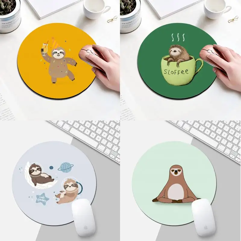 Sloth Cute Animals Rubber Mouse Durable Desktop Mousepad Round Desk Gamer Gaming Mat For PC Laptop Round Mouse Pad
Sloth Cute Animals Rubber Mouse Durable Desktop Mousepad Round Desk Gamer Gaming Mat For PC Laptop Round Mouse Pad