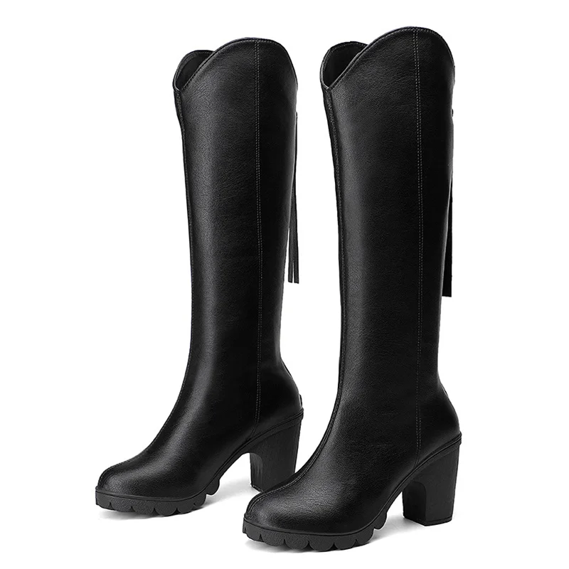 Women'S Thigh High Fashion Boots The Knee Block Heel Waterproof Comfortbale Black Shoes Female Dress Party Long Knight Booties
Women'S Thigh High Fashion Boots The Knee Block Heel Waterproof Comfortbale Black Shoes Female Dress Party Long Knight Booties
