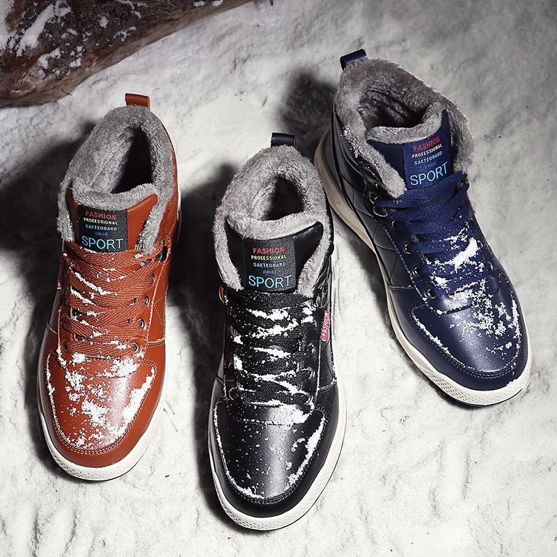 Winter High Top Snow Boots With Warm Plush Plus Size Shoes Men Outdoor Casual Sneakers
Winter High Top Snow Boots With Warm Plush Plus Size Shoes Men Outdoor Casual Sneakers