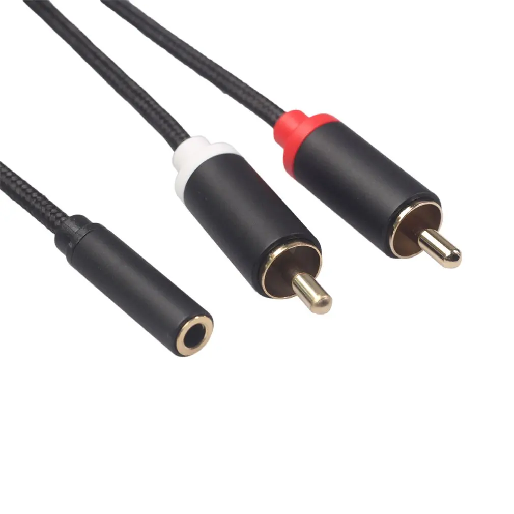 Universal Audio Adapter Cable 3.5mm Stereo Audio Female Jack To 2 RCA Male Socket Headphone 3.5 Y Adapter Cable 
Universal Audio Adapter Cable 3.5mm Stereo Audio Female Jack To 2 RCA Male Socket Headphone 3.5 Y Adapter Cable