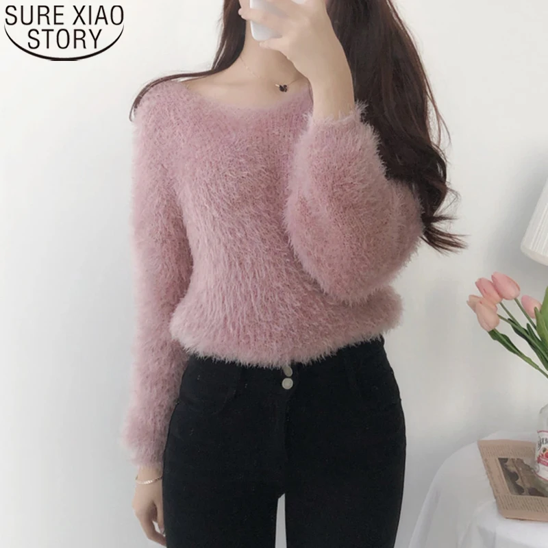 Korean 2022 V-neck Loose Pink White Pullover Casual Loose Sweaters Elegant Knitted New Sweater Women Autumn Winter Sweater 17857
Korean 2022 V-neck Loose Pink White Pullover Casual Loose Sweaters Elegant Knitted New Sweater Women Autumn Winter Sweater 17857
