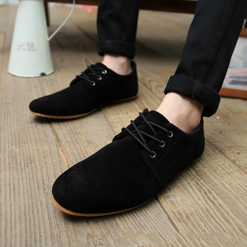 Мужские повседневные деловые туфли на шнуровке Классические Модные низкие