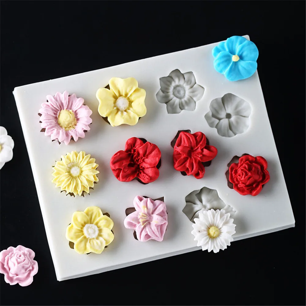 DIY Cake Decorating Tools Silicone Molds 11 Flowers Fondant Cake Chocolate Baking Dish Kitchen Sugarcraft Pastry Tool Bakeware
DIY Cake Decorating Tools Silicone Molds 11 Flowers Fondant Cake Chocolate Baking Dish Kitchen Sugarcraft Pastry Tool Bakeware