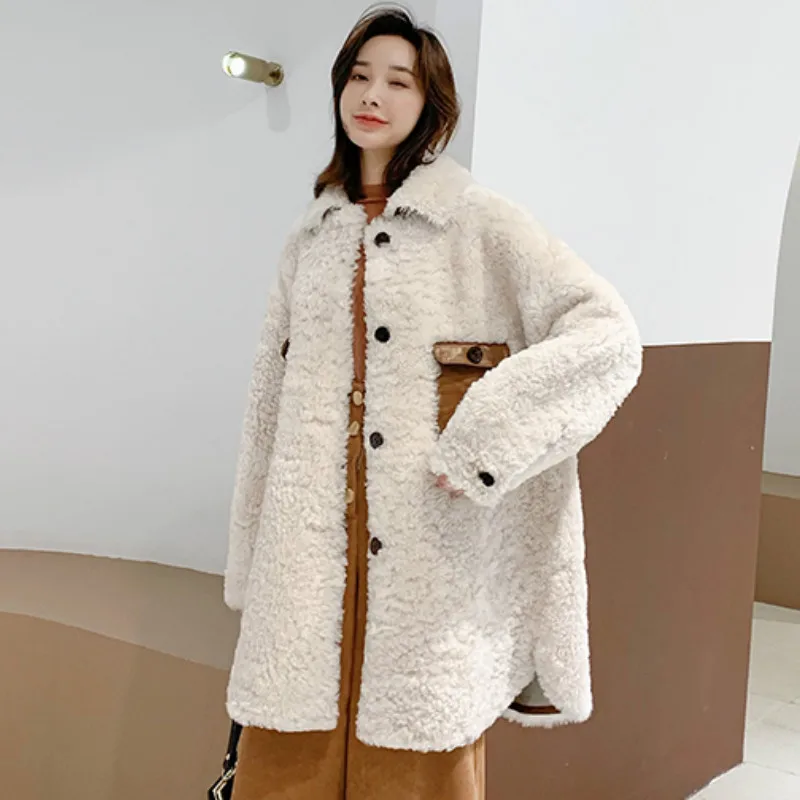 Natural Real Fur Coat Female Genuine Leather Jacket Sheepskin Coat 100% Wool Jacket Winter Coat Women Clothes 2020 ANNA1-88820 
Natural Real Fur Coat Female Genuine Leather Jacket Sheepskin Coat 100% Wool Jacket Winter Coat Women Clothes 2020 ANNA1-88820