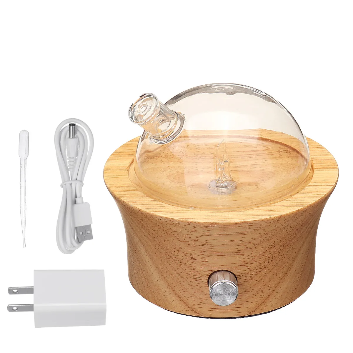 Waterless Nebulizing Essential Oil Diffuser Wooden Glass Aromatherapy Air Humidifier with Colorful LED Light for Home Office
Waterless Nebulizing Essential Oil Diffuser Wooden Glass Aromatherapy Air Humidifier with Colorful LED Light for Home Office