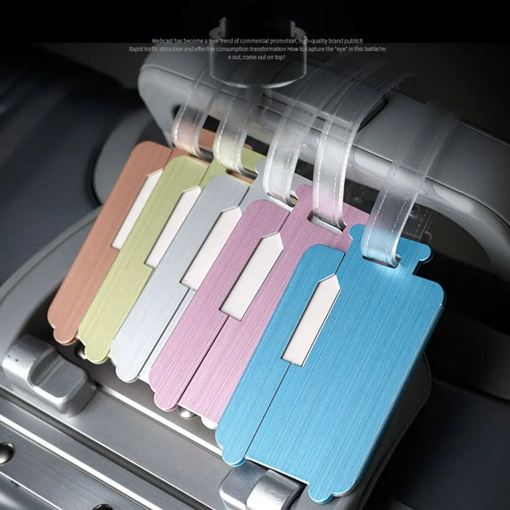Portable Luggage Tags Aluminum Label Suitcase Address Label Holder Travel Accessories Adress Card
Portable Luggage Tags Aluminum Label Suitcase Address Label Holder Travel Accessories Adress Card