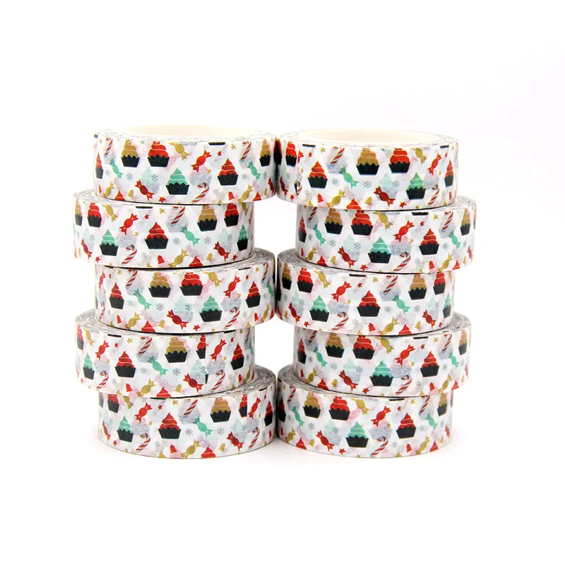 New 10pcs/set 15MM*10M Colorful Hats Candy Washi Tape stickers Scrapbooking DIY Craft Sticky Decorative Adhesive Masking Tape
New 10pcs/set 15MM*10M Colorful Hats Candy Washi Tape stickers Scrapbooking DIY Craft Sticky Decorative Adhesive Masking Tape