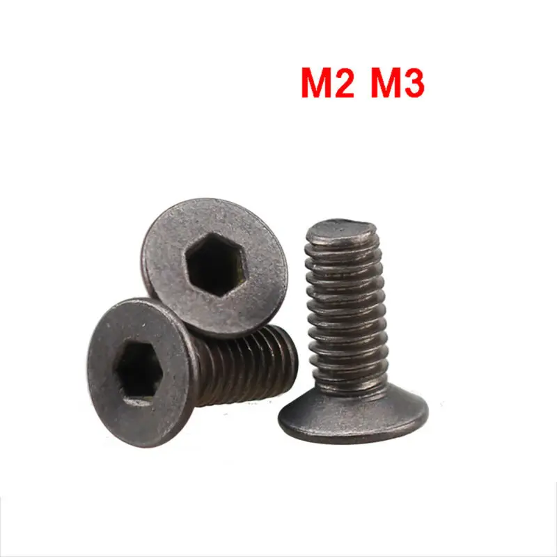 10Pcs Countersunk Head Hex Socket Cap Screws M2 M3 Titanium Alloy Flat Head Allen Machine Bolts
10Pcs Countersunk Head Hex Socket Cap Screws M2 M3 Titanium Alloy Flat Head Allen Machine Bolts